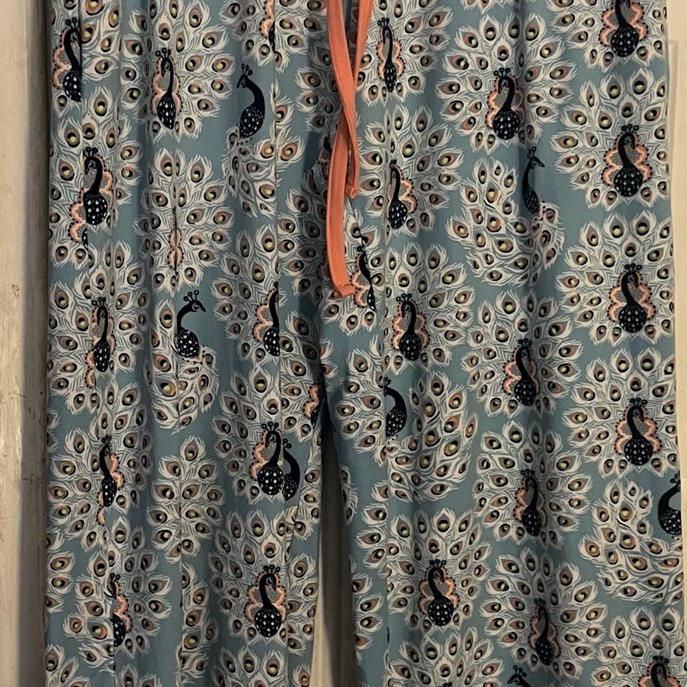Pajamas by Munki munki size small women peacock print super soft and comfy - Picture 5 of 7